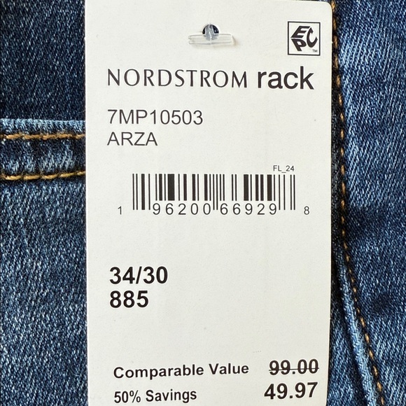 Lucky Brand Men's Dark Wash Slim Straight Jeans - Picture 4 of 4